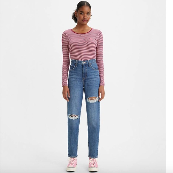 Levi's Denim - Levi’s High Waisted Mom Jeans, Blue, Relaxed, Tapered, Zip Fly, Waist 31, NWT